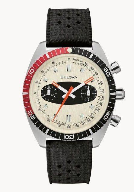 Bulova Red Black Chronograph A