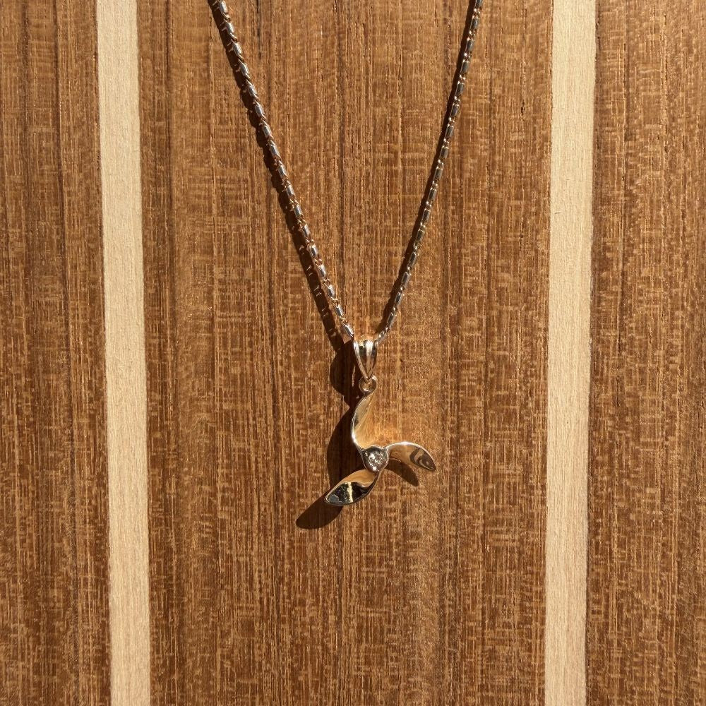 14ky Propeller Pendant with Diamond