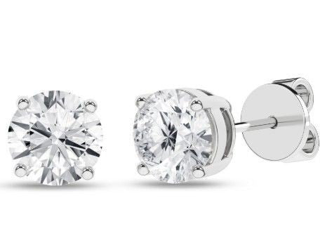 3.06ctw Lab Grown Diamond Studs 14kw