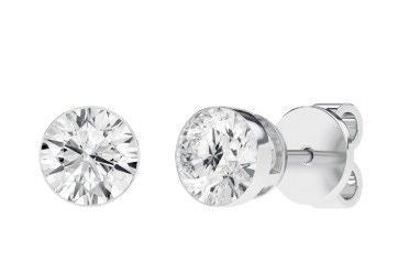 2.17CTW LAB BEZEL STUDS