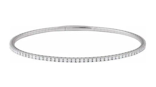 14kw 1.12ctw Flexible Bangle