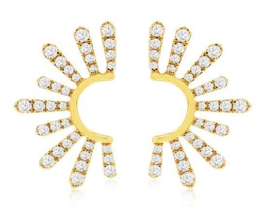 14ky Fancy Diamond Earrings