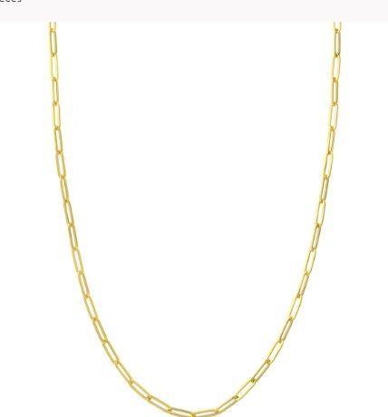 14ky 3.8mm Paperclip Chain