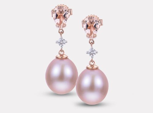 Pink Freshwater Pearl Earrings