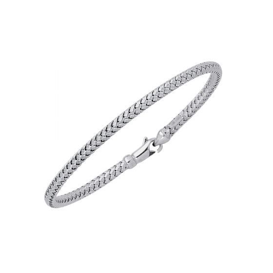 3.4MM BASKET WEAVE BRACELET