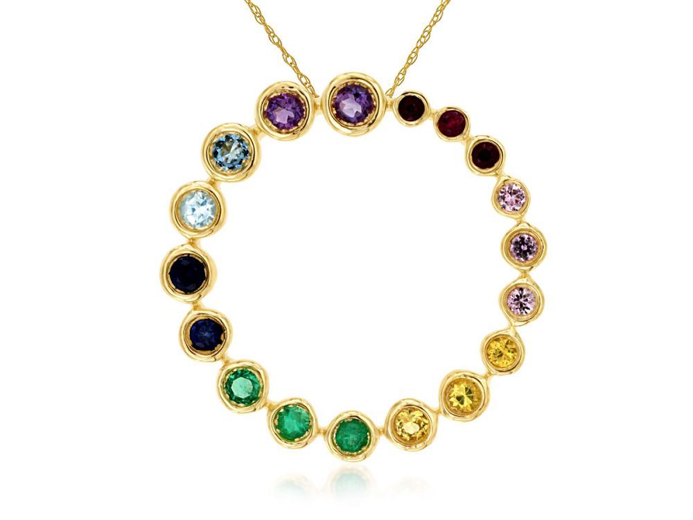 .48 Ct mixed sapp pend
