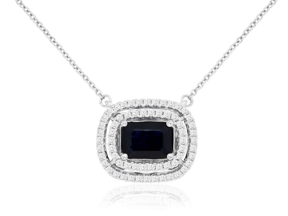 Double Halo Sapphire & Diamond