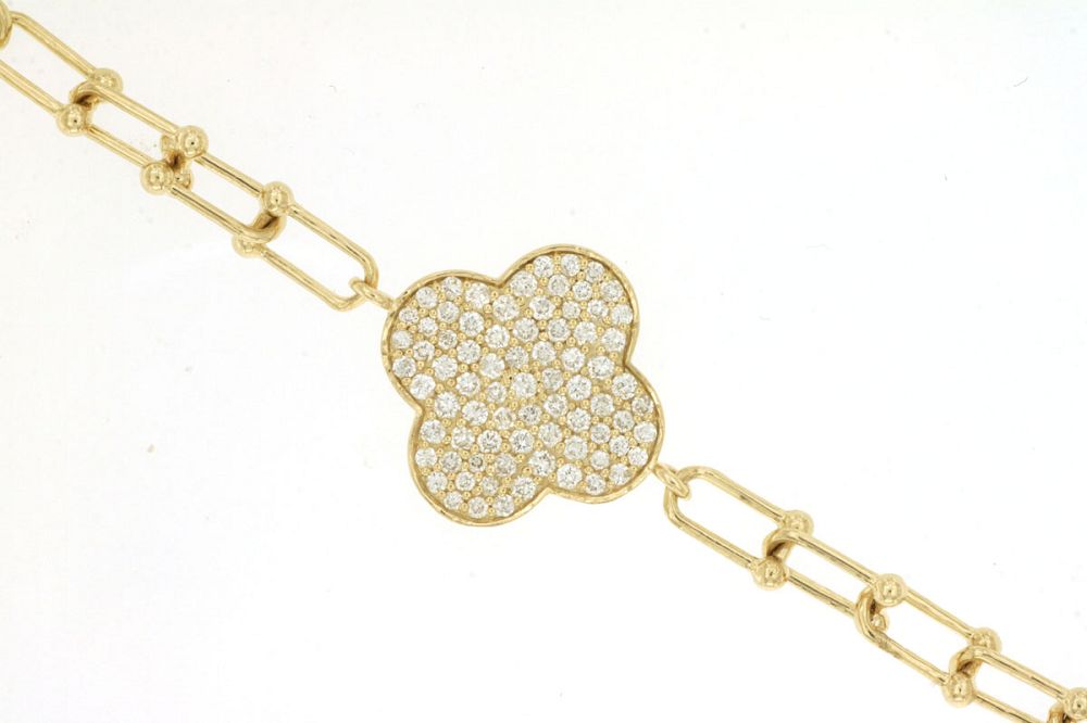 Diamond Clover Bracelet