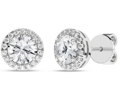 2.10ctw Lab Grown Diamond Earrings 14w