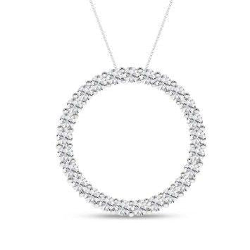 1.00ctw Lab Grown Diamond Circle Pendant