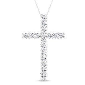 .50ctw Lab Grown Diamond Cross 14kw