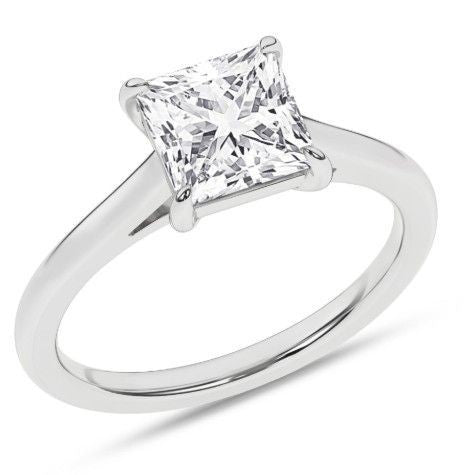 2.04ct Princess Cut Lab Grown Diamond Solitaire