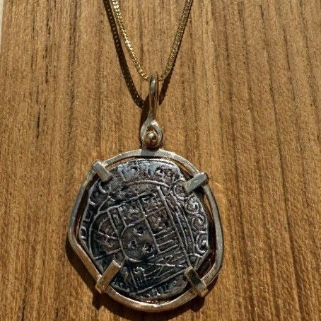 Atocha Coin with 14ky bezel