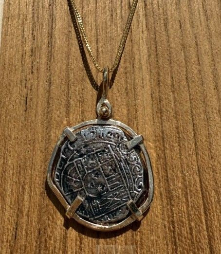 Atocha Coin with 14ky bezel