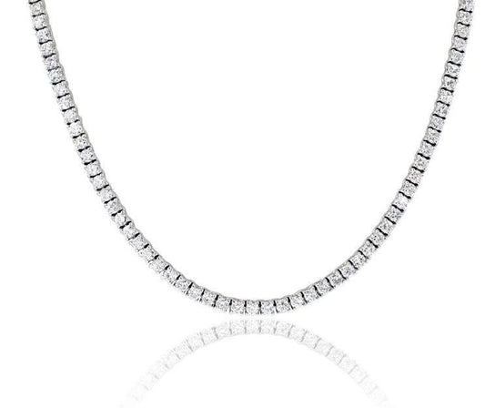 20ctw Natural Diamond Tennis Necklace
