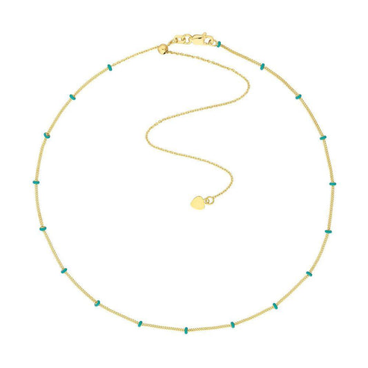 14ky Enamel Station Choker