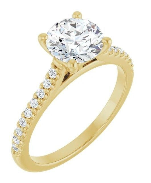 14ky .20ctw Diamond Semi Mount