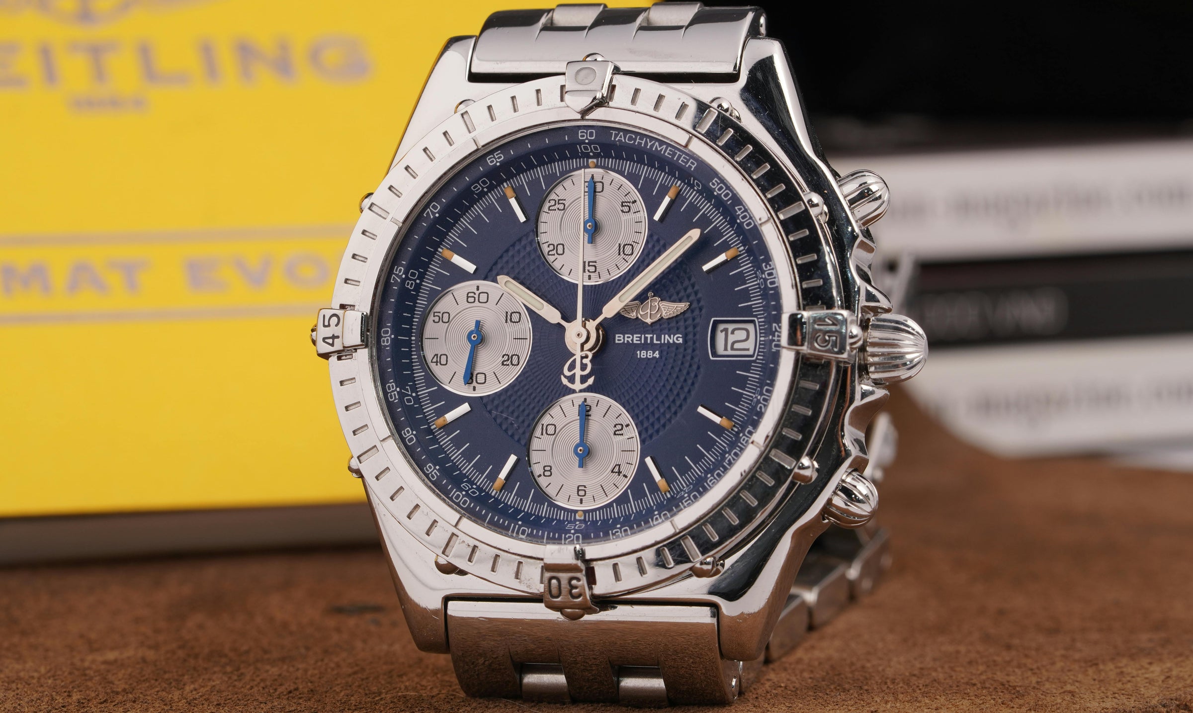 Luxury watches on display