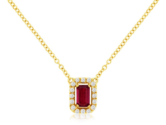 Ruby & Diamond Necklace