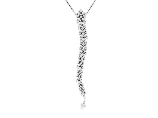 Tapered Diamond Drop Pendant