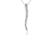 Tapered Diamond Drop Pendant