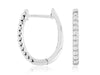 Oval Shaped Diamond Hoops