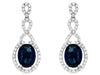 Sapphire & Diamond Drop Earring