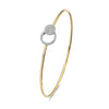 Diamond innerlock bangle