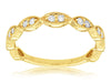 0.25ctw Scalloped Stackable Rg