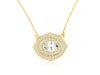 .68ct Aqua with Diamond .35ctw