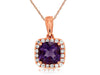 .85CT Amethyst .11ctw Diamonds