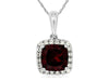 1.20CT Garnet w .11ctw diamonds